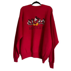 Disney Store Unisex Sweatshirt Cotton Solid Gray Size XLarge